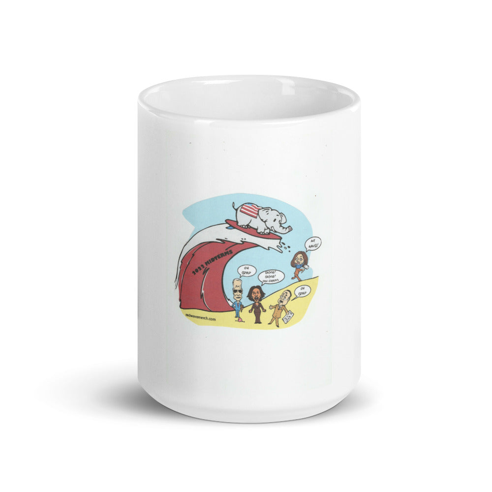 White glossy mug