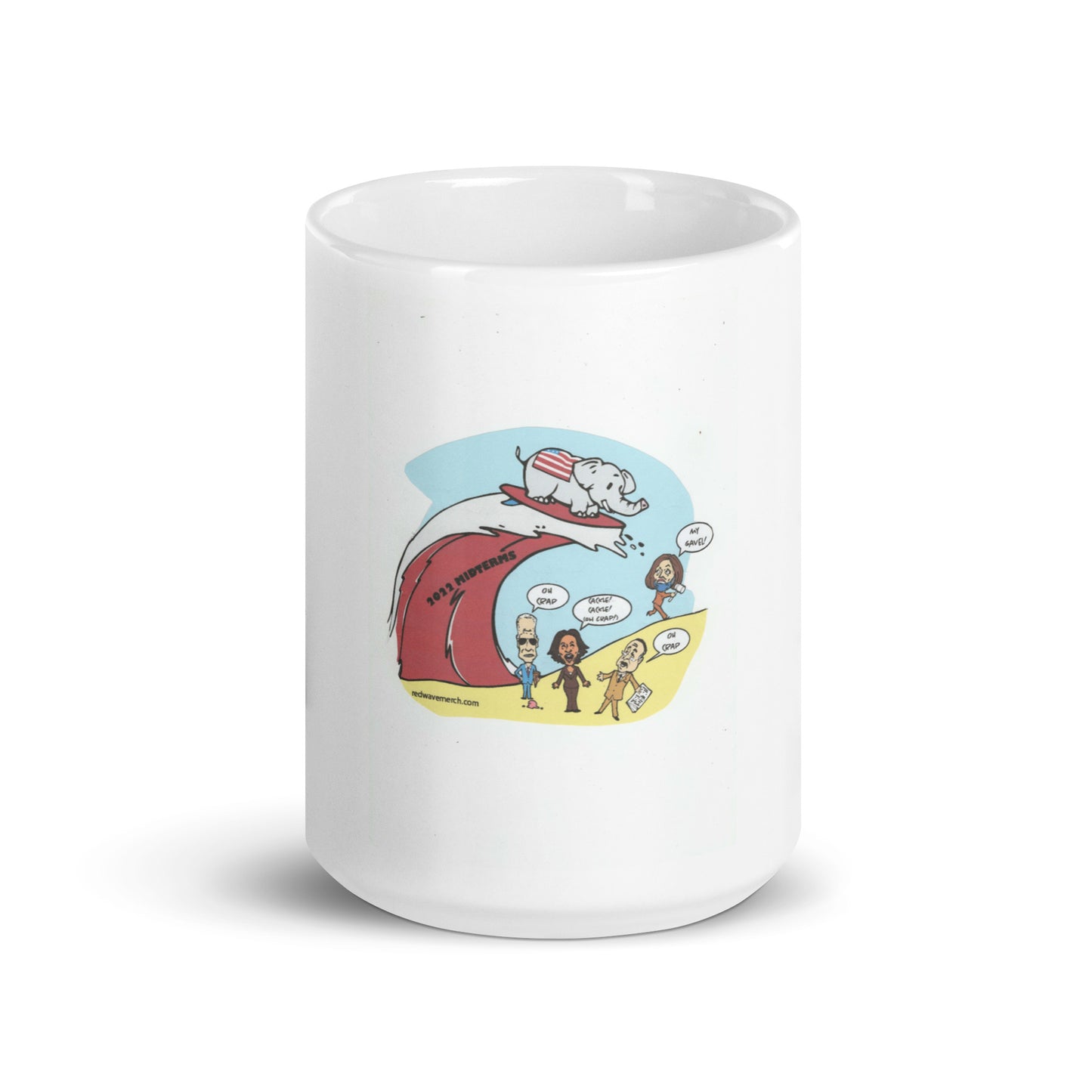 White glossy mug